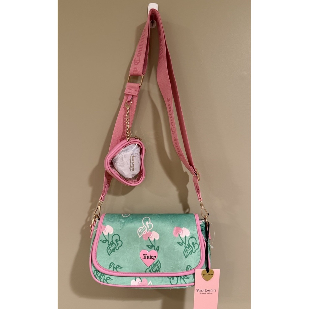 Juicy Couture Cherry Green Shoulder Bag NWT - Picture 1 of 7